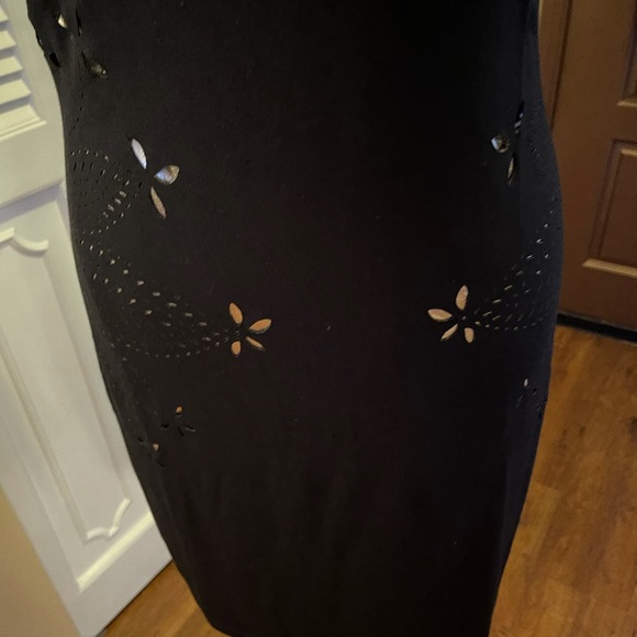 Desigual Black Jersey Dress w/Cut-outs - M - Picture 4 of 11